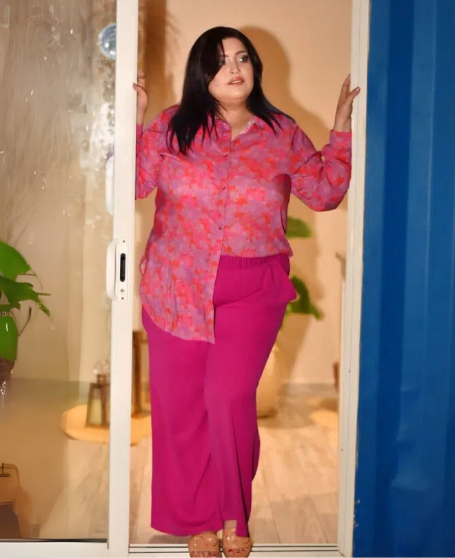 Pantalon en Satin